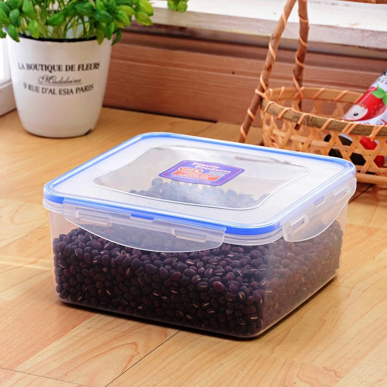 3000ml Large Airtight Lock Plastic Square Food Container Crisper